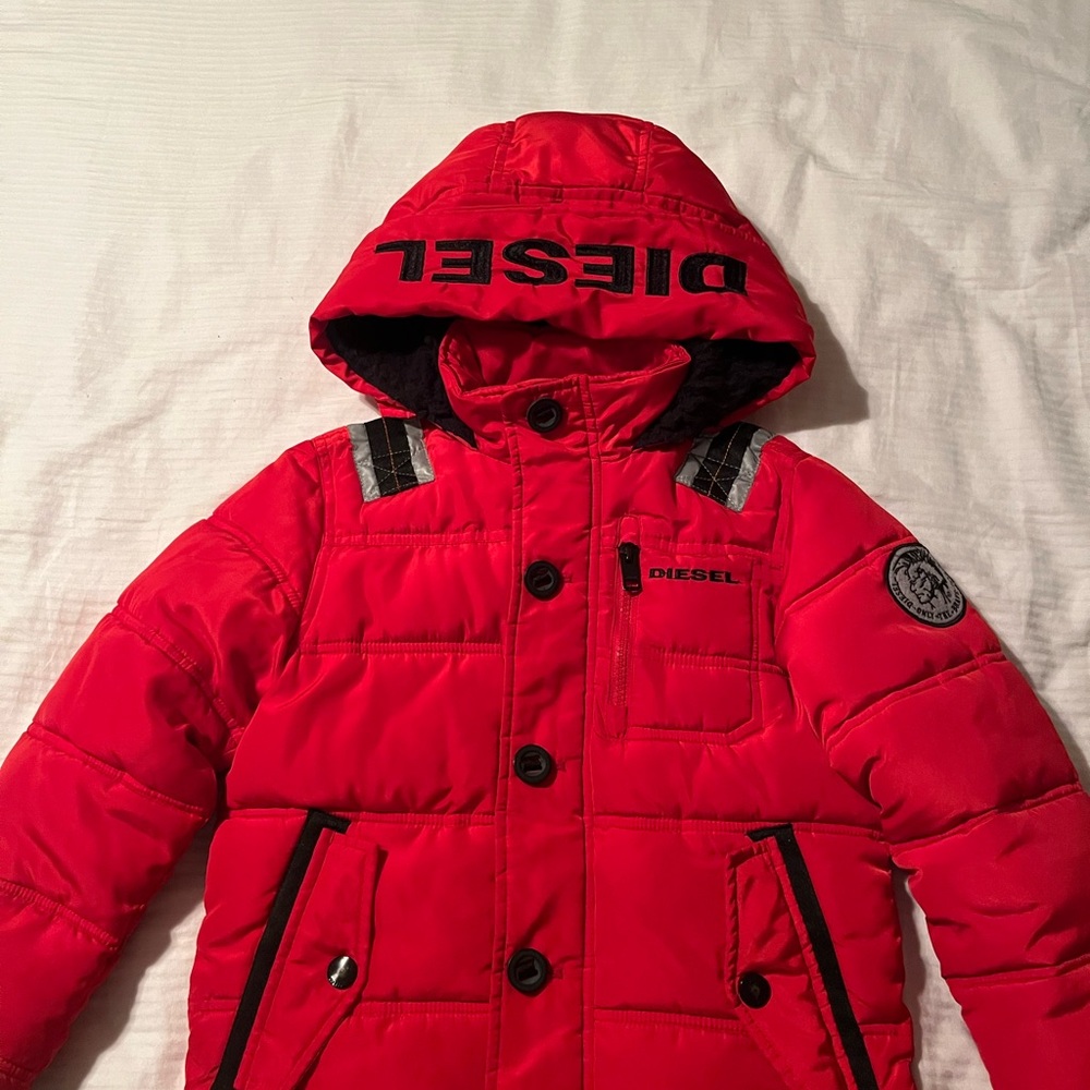 Diesel Vibrant Red Hooded Jacket